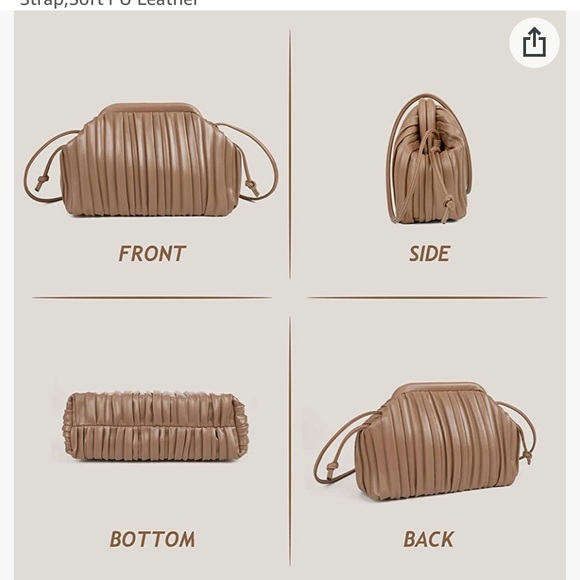 Faux Leather Clutch Bag - Picture 7 of 9